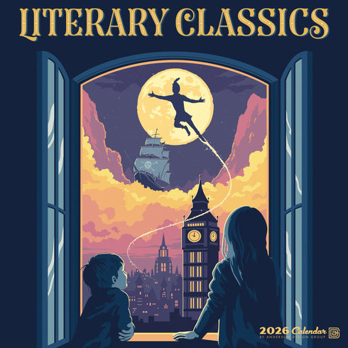 2026 LITERARY CLASSICS WALL CALENDAR